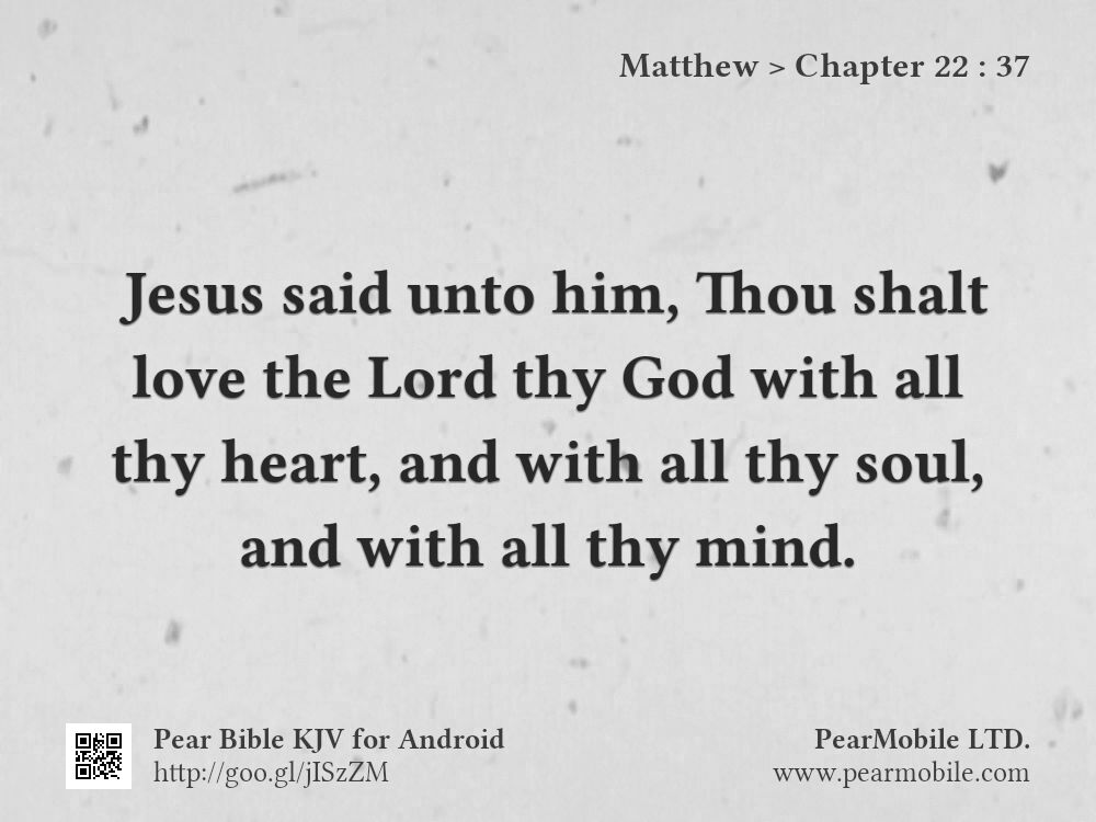 Matthew, Chapter 22:37